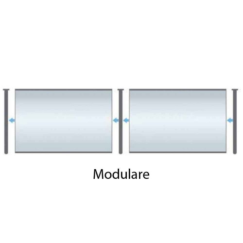 Pensilina 120x80 in Policarbonato Alveolare Fume Tettoia Modulare | BricoShop24