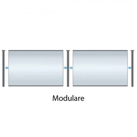Pensilina 100x80 in Policarbonato Alveolare Fume Tettoia Modulare | BricoShop24