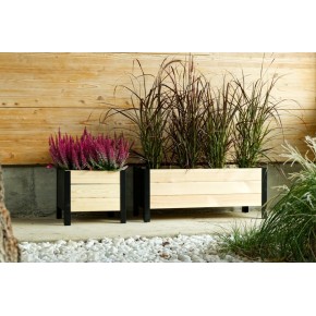 Fioriera Legno Giardino Terrazzo Rettangolare Vaso 78x36 | BricoShop24 2