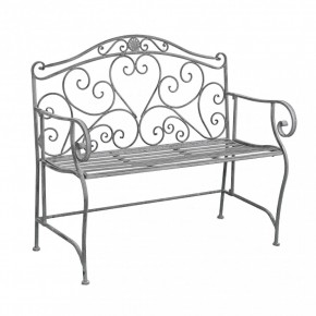Panchina in Metallo Bianca Ossidato da Esterno per Giardino | Bricoshop24 2