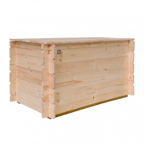 Baule in Legno 130 cm Cassapanca Contenitore Giocattoli con Coperchio