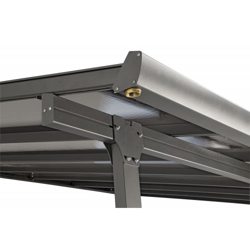Pergola Addossata 3x3 in Alluminio Gazebo da Giardino Terrazzo Pergolato Carport | BricoShop24