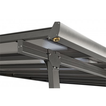 Pergola Addossata 3x3 in Alluminio Gazebo da Giardino Terrazzo Pergolato Carport | BricoShop24