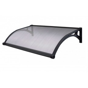Pensilina con Led 150x100 in Policarbonato Alveolare Opaca Antipioggia 2