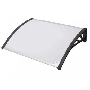 Pensilina in Policarbonato Alveolare Opaco 100x80 Tettoia Antipioggia