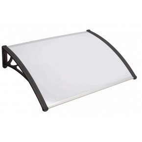 Pensilina 120x120 Alveolare Opaco in Policarbonato Copertura Antipioggia 2