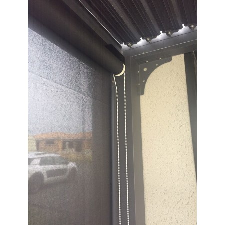 Zanzariera Tenda Laterale in PVC per Pergola Bioclimatica in Alluminio