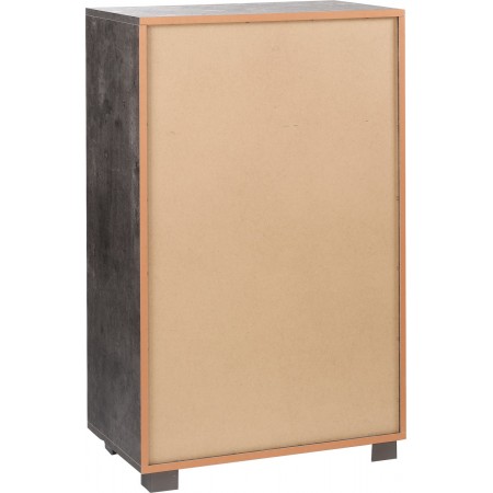Como Nero Noce 6 Cassetti 110 cm Cassettiera Settimino Camera Ufficio