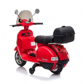 Piaggio Vespa PX 150 Rosso Moto Elettrica da Bambini Batteria 12 V 2