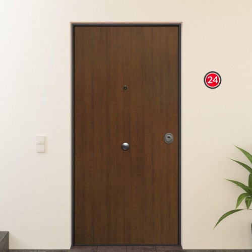 Portone Blindato per Interno Classe 3 Porta Blindata Ingresso Noce Portoncino