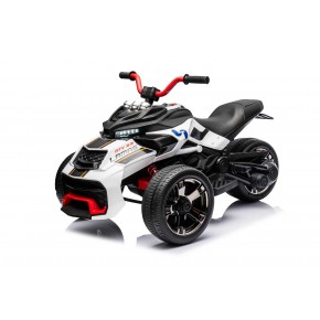 Macchinina Quad Elettrico ATV 3.0 Bambino Mini Bianco a Batteria 12 V