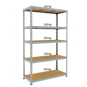 Scaffalatura in Metallo 5 Ripiani 120x50 Scaffali ad Incastro Modulare