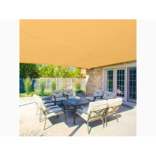 Telo Ombreggiante 2x100 Metri Rotolo Beige Oscurante Copertura Privacy