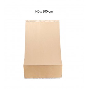 Tenda 140x300 Parasole Beige a Soffitto con Anelli Ombreggiante