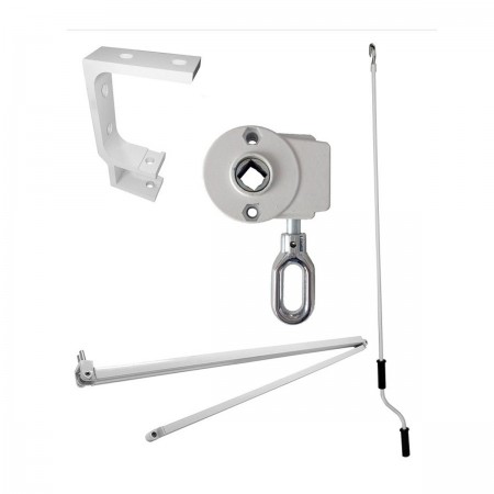 Tenda da Sole 250x200 Riga Rossa Balcone a Bracci Retrattili Avvolgibile