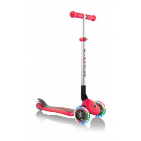 Monopattino Rosso con Luci Scooter Pieghevole per Bambino max 50 kg