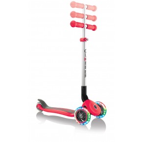 Monopattino Rosso con Luci Scooter Pieghevole per Bambino max 50 kg 2