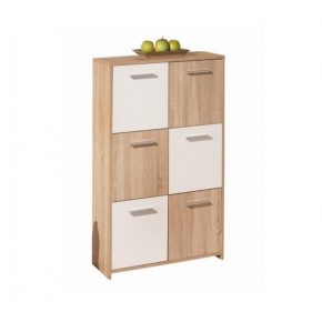 Credenza Buffet Moderna Bianco Rovere Sonoma Mobile Dispensa Soggiorno Salotto