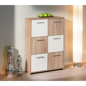 Credenza Buffet Moderna Bianco Rovere Sonoma Mobile Dispensa Soggiorno Salotto 2