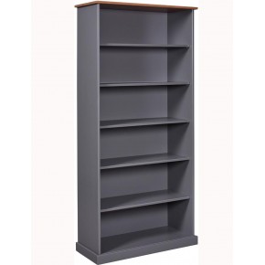Libreria Mobile con 5 Ripiani in Legno Moderna Alta 190 per Studio