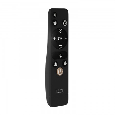 Caminetto Elettrico Tagu Magna a Led Riscaldamento 1500w Cornice in Legno Turchese