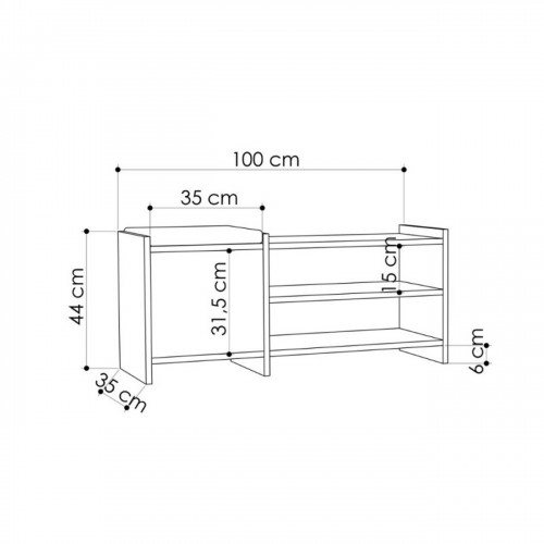 Panca Portascarpe con Cuscino Imbottito Mobile Ingresso in Legno Rovere