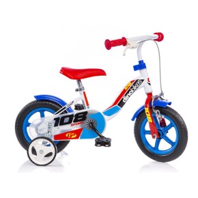 Bicicletta per Bambino 10 Pollici Freno Davanti Rotelle 2 3 4 anni Bici da Bimbo