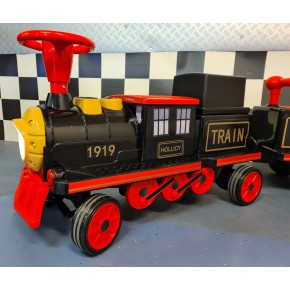 Trenino Elettrico a Batteria 12 Volt Giocattolo con MP3 e Luci con Vagoni 2