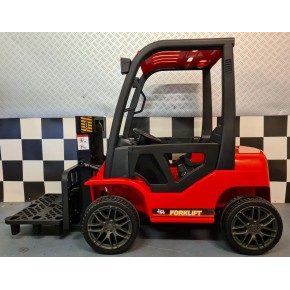 Macchina Elettrica Auto a Batteria con Elevatore per Bambini Rosso 2