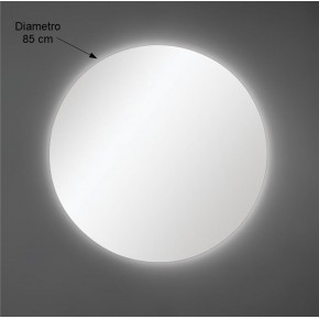 Specchio Rotondo 85 cm Moderno Illuminazione Perimetrale Led per Bagno 2
