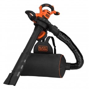 Aspiratore e Soffiatore Black & Decker 3000W con Trituratore per Foglie