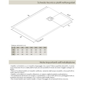 Piatto Doccia Nero Rettangolare 70 80 90 100 120 Ardesia Effetto Pietra Slim 2