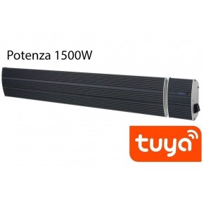 Riscaldatore a Infrarossi WiFi 1500W Stufa con Telecomando da Esterno