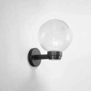 Applique Sfera Trasparente 20 cm in Plastica a Parete Luce da Esterno 2