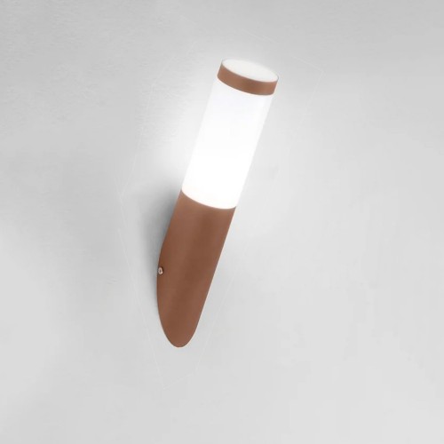 Punto Luce Bronzo Applique Paletto a Parete in Acciaio Inox da Esterno