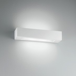 Applique Rettangolare Lampada a Muro Verniciabile Luce da Parete Intec 2