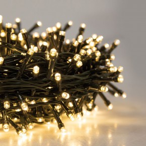 Lucine di Natale 8 mt Decorazione con Luce Bianco Caldo con 180 Led 2