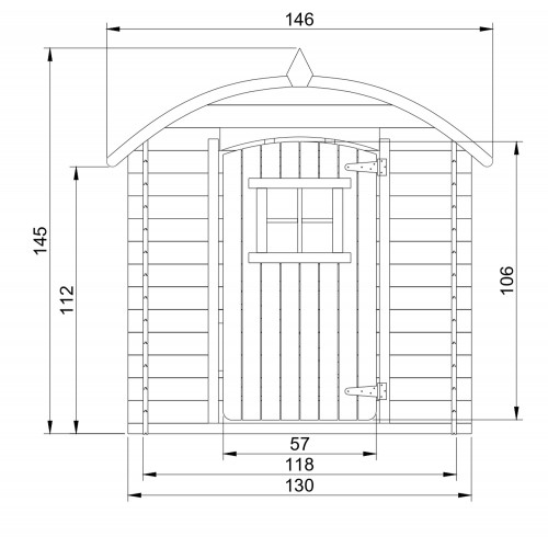 Casetta per Bambini Timbela in Legno Assemblabile da Esterno e Giardino