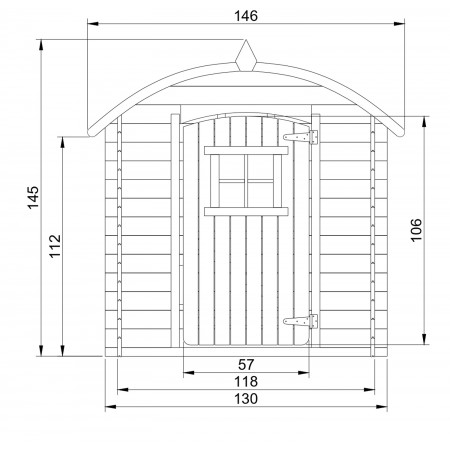 Casetta per Bambini Timbela in Legno Assemblabile da Esterno e Giardino