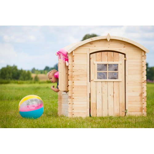 Casetta per Bambini Timbela in Legno Assemblabile da Esterno e Giardino