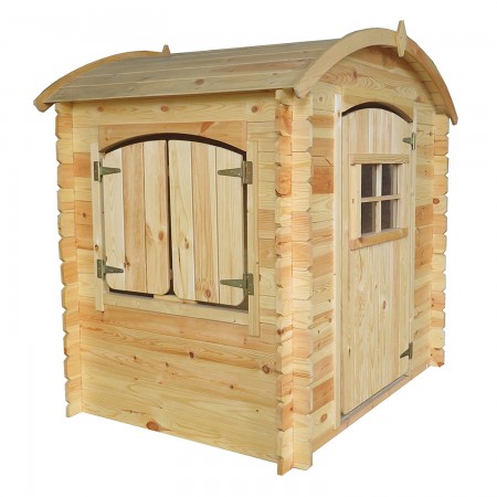 Casetta per Bambini Timbela in Legno Assemblabile da Esterno e Giardino