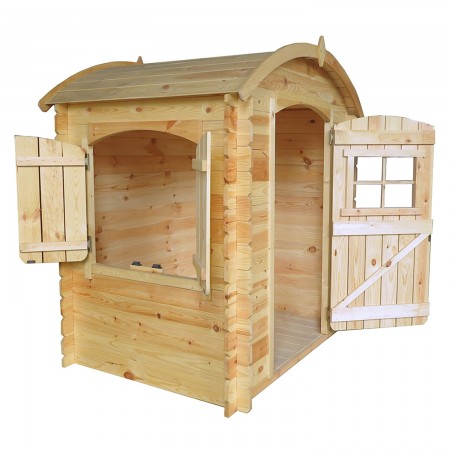 Casetta per Bambini Timbela in Legno Assemblabile da Esterno e Giardino