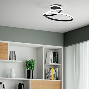 Plafoniera a Soffitto da Interno Nero Intec Moderna Luce a LED CCT 2