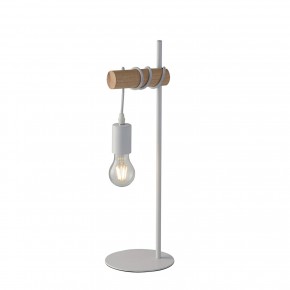 Lampada in Legno e Metallo Lumetto da Tavolo Luce Design Moderno