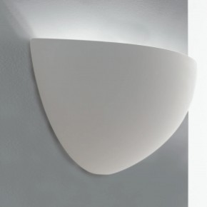 Lampada a Muro Intec Applique Verniciabile in Gesso Bianco Luce da Parete 2