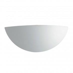 Lampada a Muro Intec Applique Verniciabile in Gesso Bianco Luce da Parete
