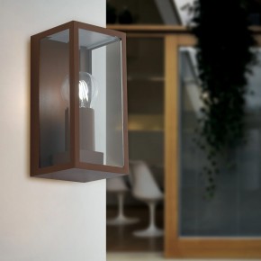 Applique Intec a Muro Lampada da Parete Bronzo per Esterno Design Moderno 2