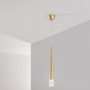 Lampadario Moderno in Metallo Oro Luce a Sospensione da Interno Design 2