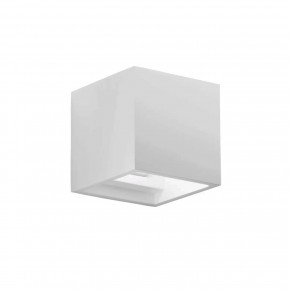 Lampada da Parete Applique Punto Luce Quadrato Bianco Verniciabile