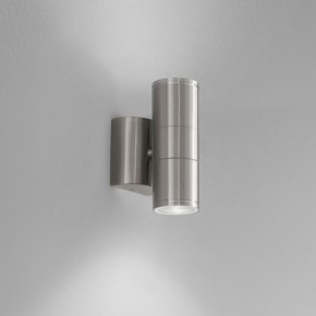 Applique Acciaio a Parete Doppia Emissione Faretto da Muro per Esterno 2